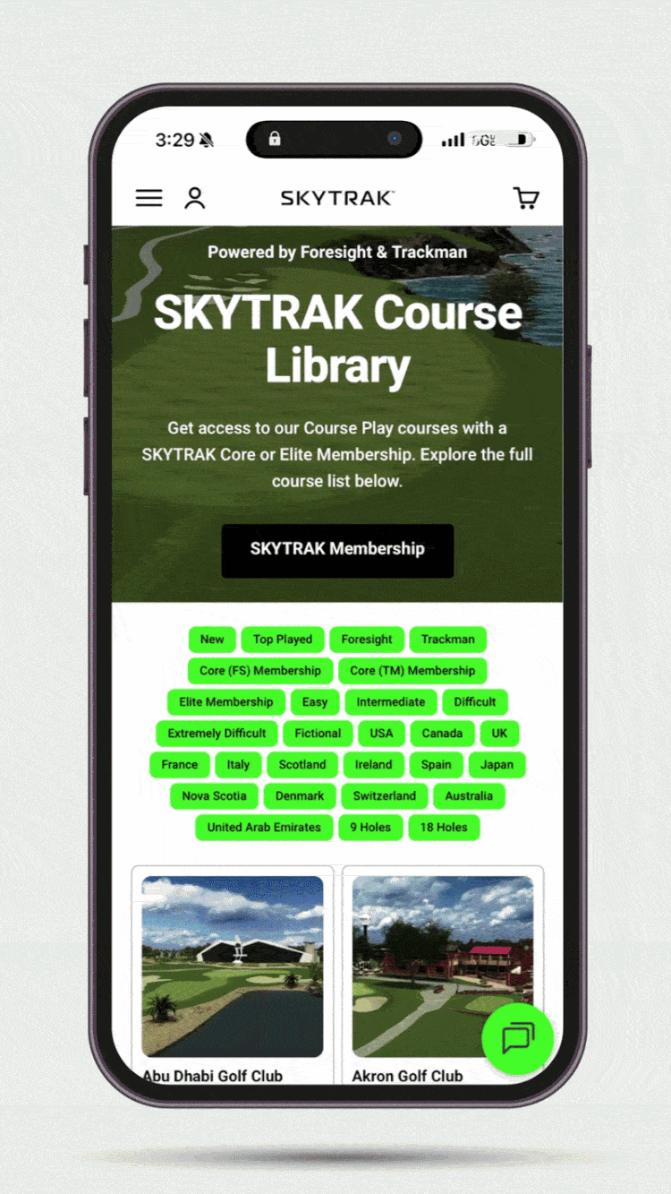 SKYTRAK's Brand New Course Library!