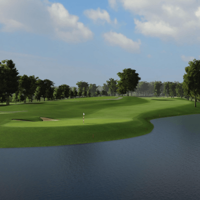 Hole 16 Green View at Quail Hollow
