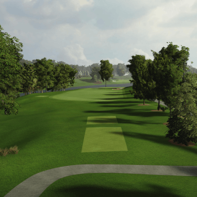 Hole 16 Tee Box View at Quail Hollow